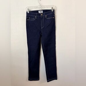 New PAIGE Jeans Hooton Crop High Rise Ultra Skinny Jeans Dark Women’s Size 27